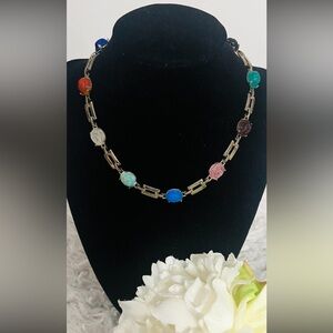 Multicolor Gemstone Necklace
